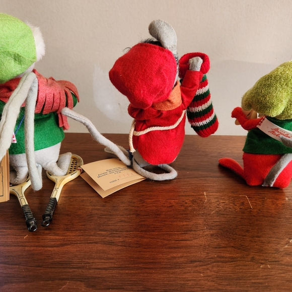 Vintage Annalee Christmas Mice - Set Of 3 - Picture 2 of 8